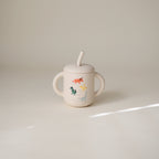 Silicone Training Cup + Straw