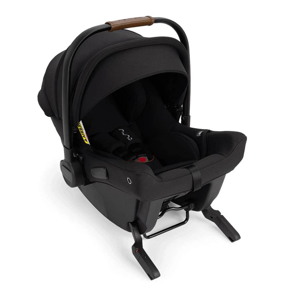 Nuna Pipa Urbn Ultra Lightweight Infant Car Seat|TUV Aircraft Certified|Baseless Install with Build in ISOFIX|0-18 Months|Upto 13Kg - Caviar