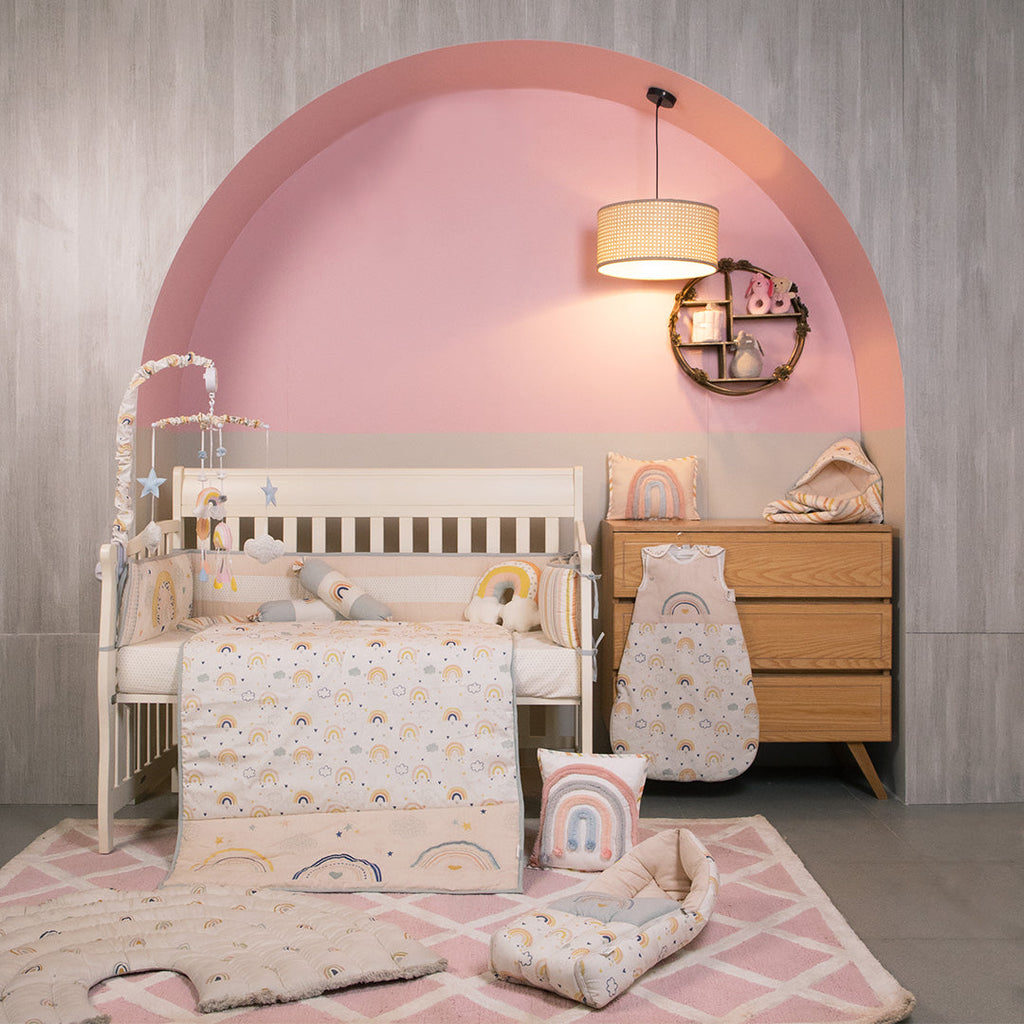 Abracadabra 6 Piece Baby Cot Bedding Set - Rainbow