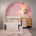 6 Piece Baby Cot Bedding Set - Rainbow