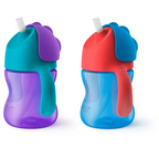 Philips Avent Straw Cup (Blue) (9m+) - 7oz/200ml (Single Pack)
