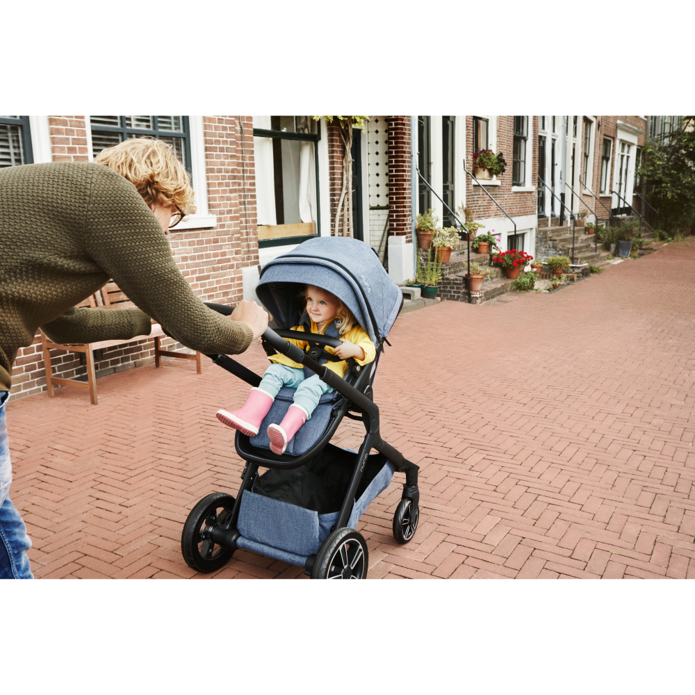 Nuna Demi Grow Baby Stroller - Converts to Double or Twin Stroller-Custom Dual Suspensions-Pram for 6M to 4Y (Upto 22 Kg) - Aspen