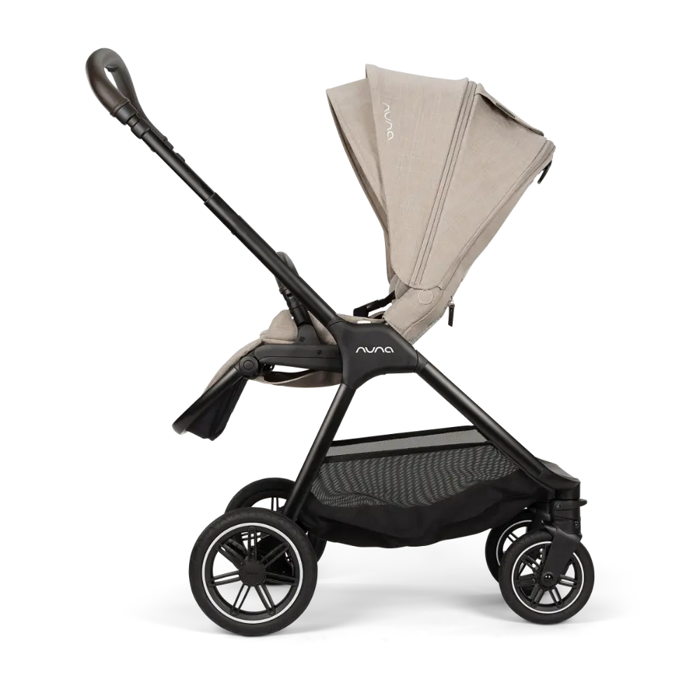 Nuna TRIV Next Reversible Seat Stroller with Flat Recline|Height Adjustable Handle Bar|All Terrain|All Wheel Suspension|One Hand Fold|Rain Cover & Post Adaptors|0 to 4Y (Upto 22Kg) - Chateau