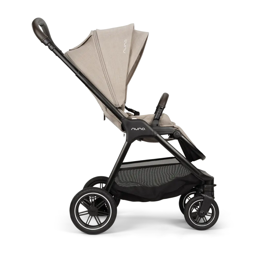 Nuna TRIV Next Reversible Seat Stroller with Flat Recline|Height Adjustable Handle Bar|All Terrain|All Wheel Suspension|One Hand Fold|Rain Cover & Post Adaptors|0 to 4Y (Upto 22Kg) - Chateau