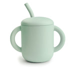 Silicone Training Cup + Straw