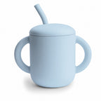 Silicone Training Cup + Straw