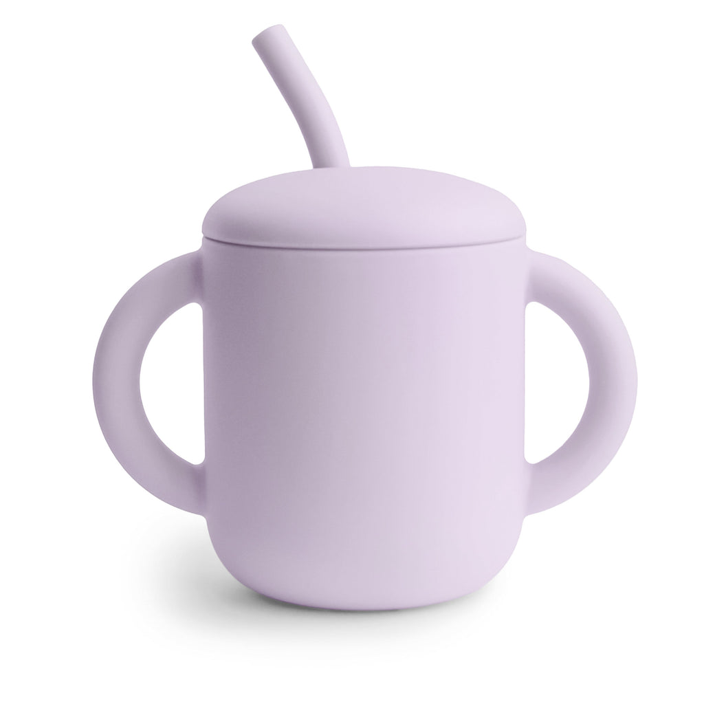 Silicone Training Cup + Straw