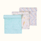 Abracadabra Muslin Swaddles (Set of 3) - D for Dino