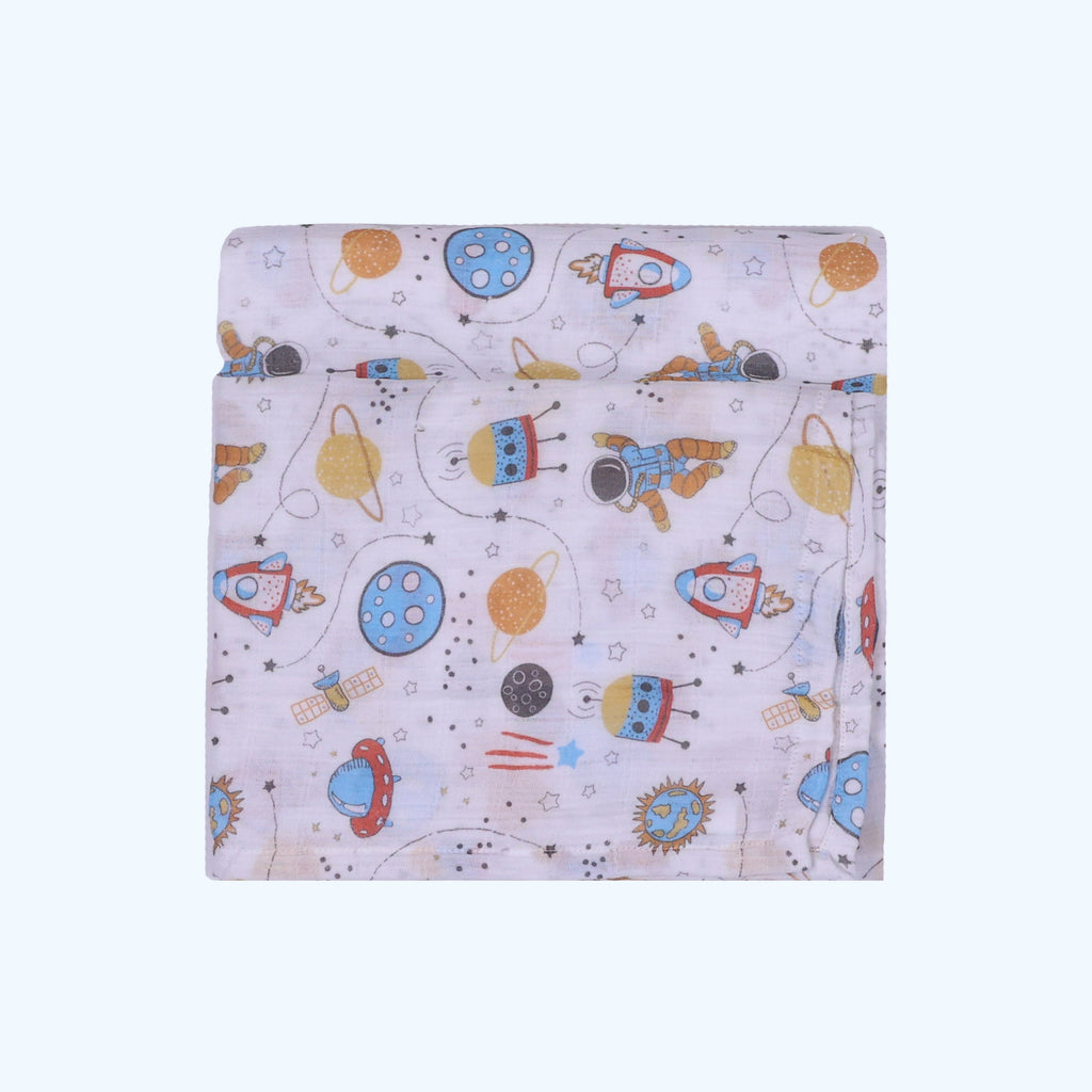 Abracadabra Muslin Swaddles (Set of 3) - Rocketman