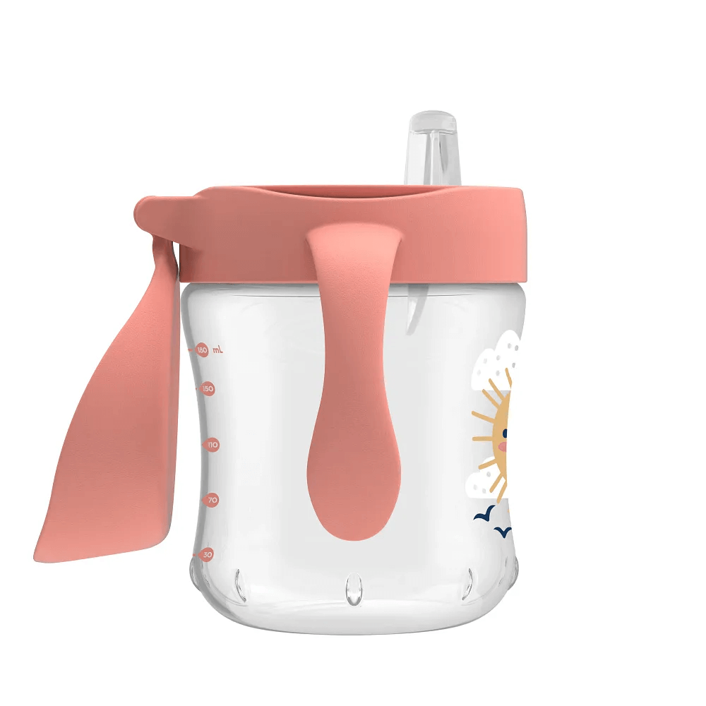 Dr. Brown’s 6 oz/180 mL Soft-Spout Transition Cup with Handles Sunshine (6m+) 1-Pack