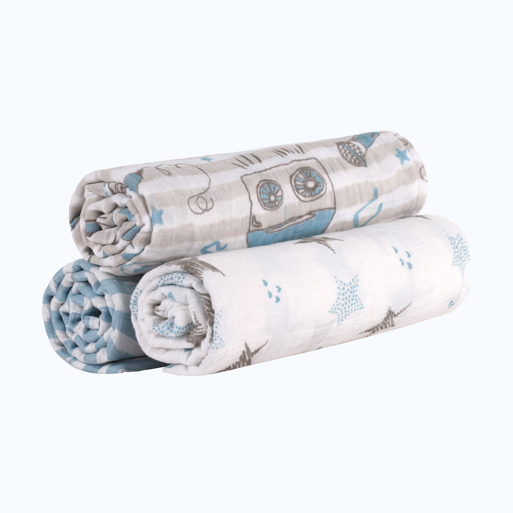 Abracadabra Swaddles (Set of 3) Rockstar