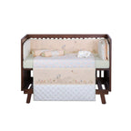 6 Piece Baby Cot Bedding Set - Bunny Garden
