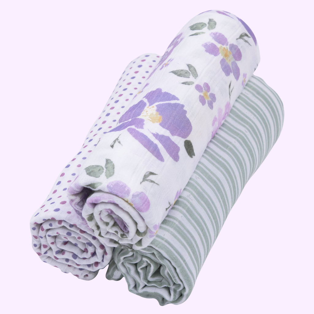 Abracadabra Muslin Swaddles (Set of 3) - Villandry