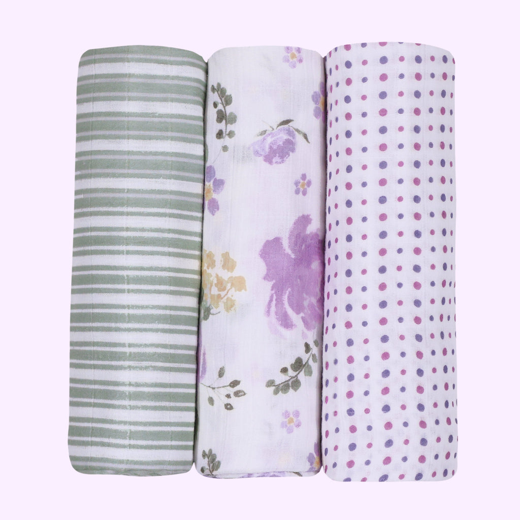 Abracadabra Muslin Swaddles (Set of 3) - Villandry