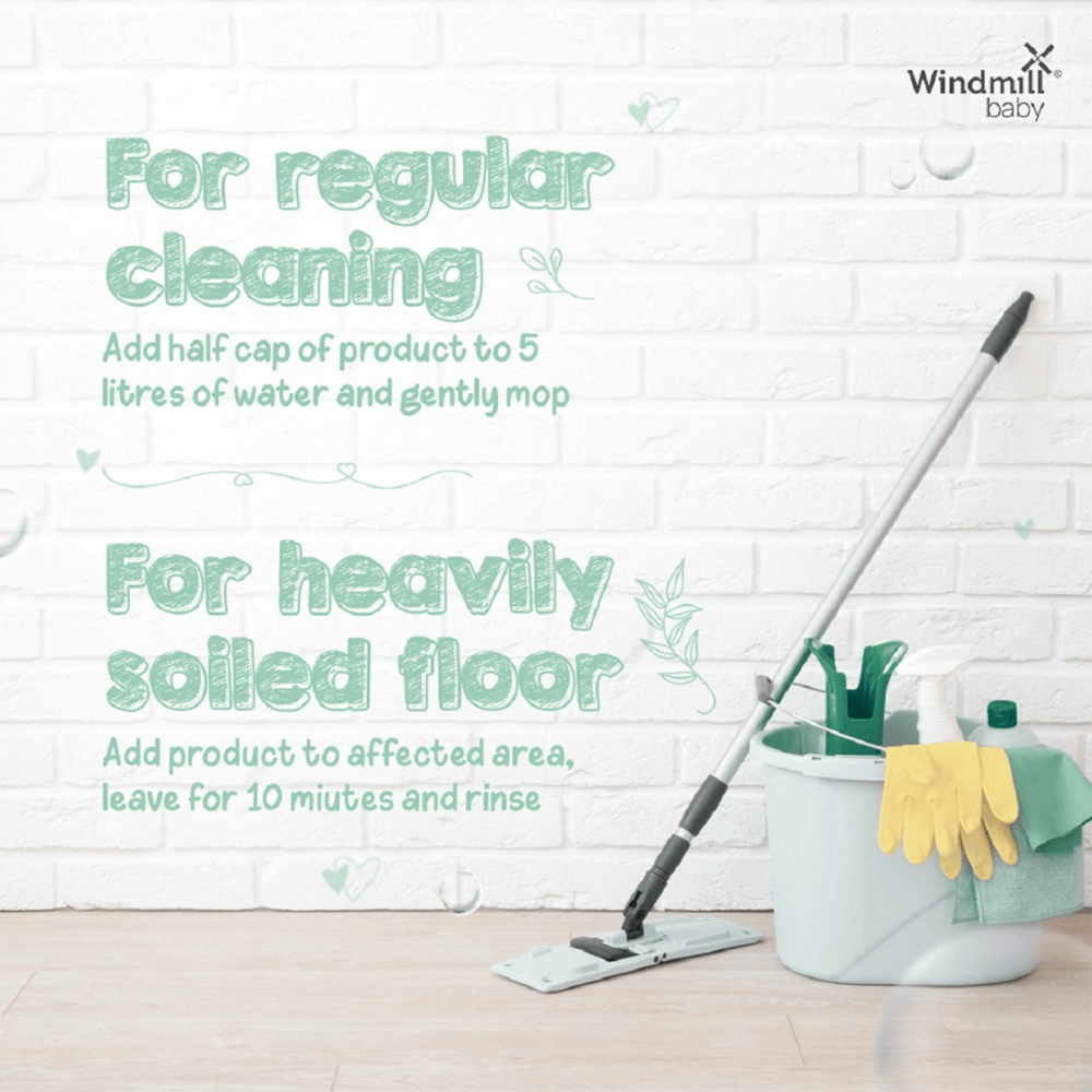 Windmill Baby Natural Floor Cleaner, Citrus Fresh