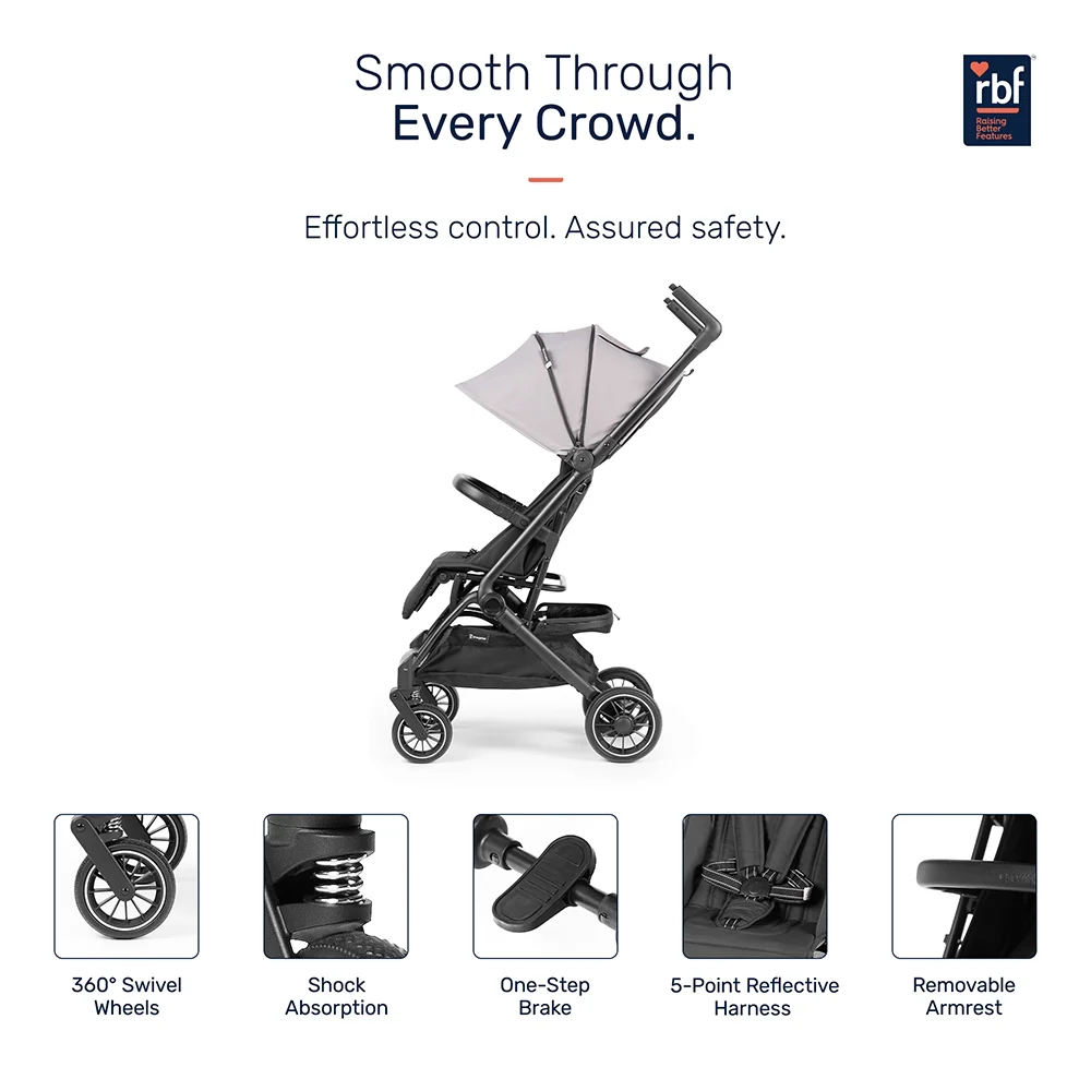 Growgether Golite Baby Stroller with Cabin Ready Architecture | Ultra-Lightweight | 0-4 years