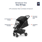 Growgether Velox Baby Stroller for Structured City Stability | Thick Padded Seat, Large Storage & UV-Protected Canopy | 0-4 years