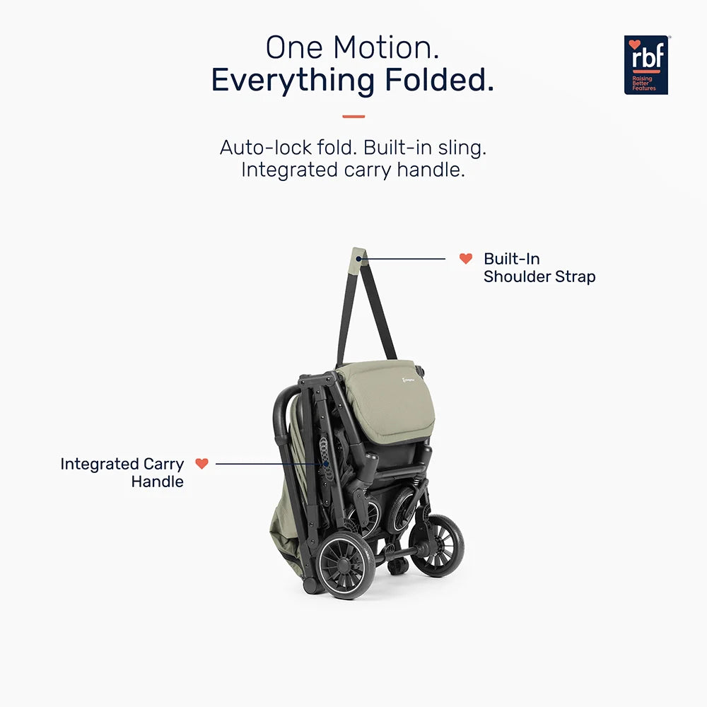 Growgether Velox Baby Stroller for Structured City Stability | Thick Padded Seat, Large Storage & UV-Protected Canopy | 0-4 years