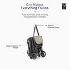 Growgether Velox Baby Stroller for Structured City Stability | Thick Padded Seat, Large Storage & UV-Protected Canopy | 0-4 years