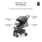 Growgether Velox Baby Stroller for Structured City Stability | Thick Padded Seat, Large Storage & UV-Protected Canopy | 0-4 years