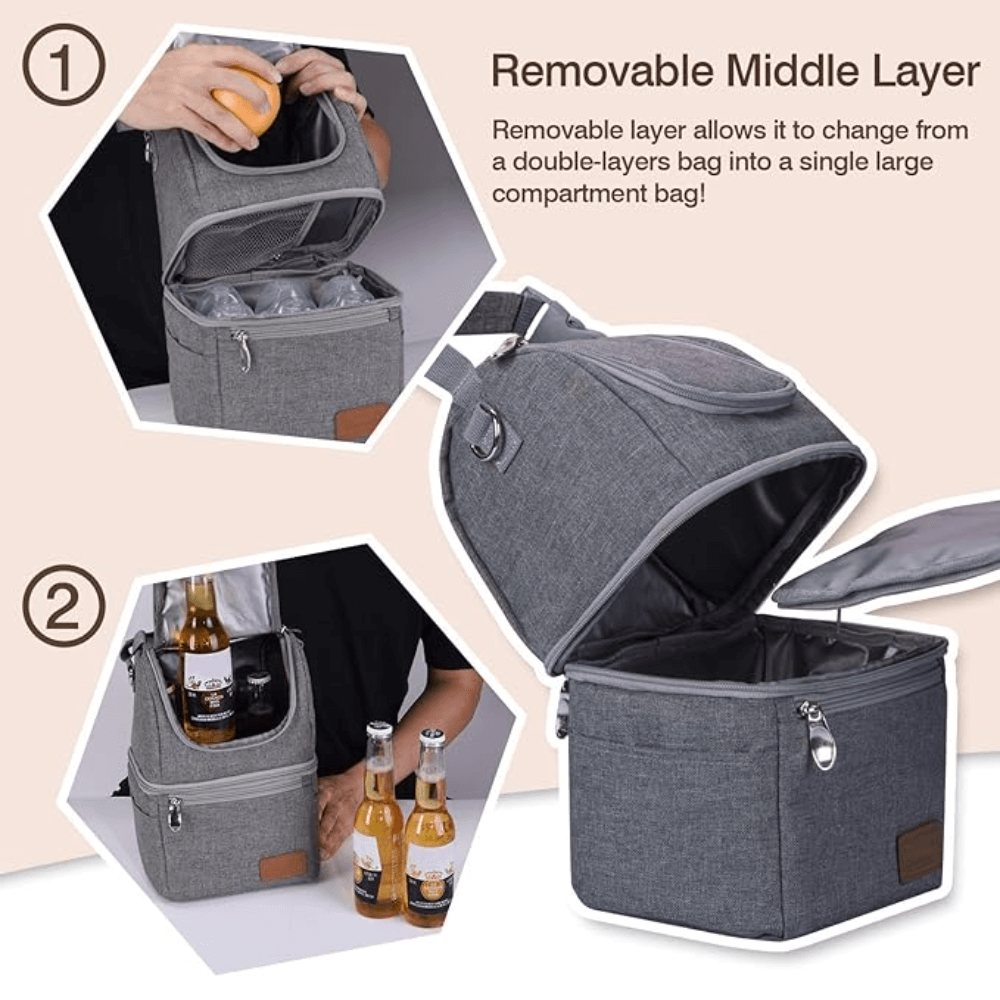Momcozy Multi-Function Breast Milk Cooler Bag – Grey