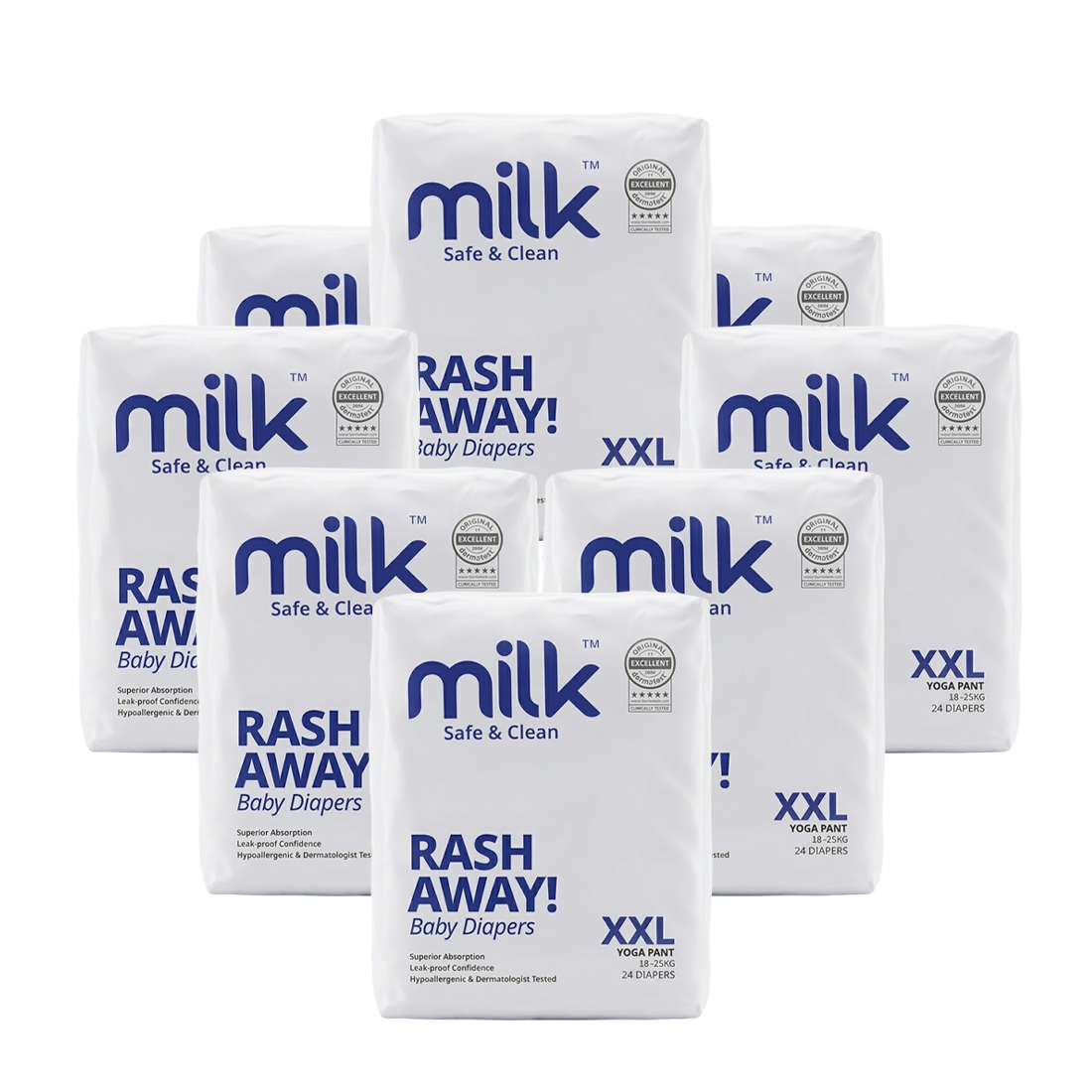 MILK Baby Diaper Yoga Pant Size 6 (XXL) (24 pcs) (18-25 kg)