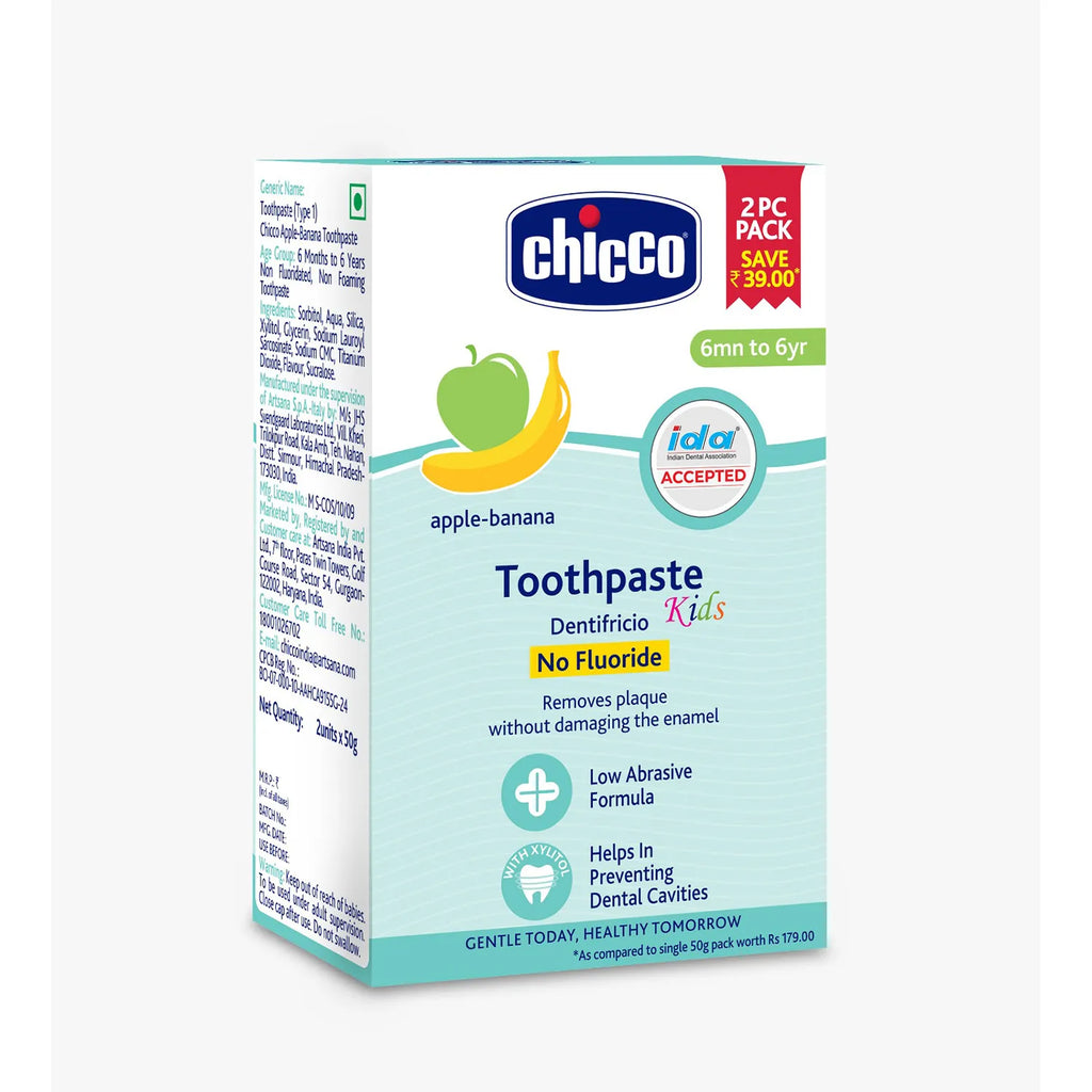 Applebanana Toothpaste 6M to 6Y 50g Pack of 2