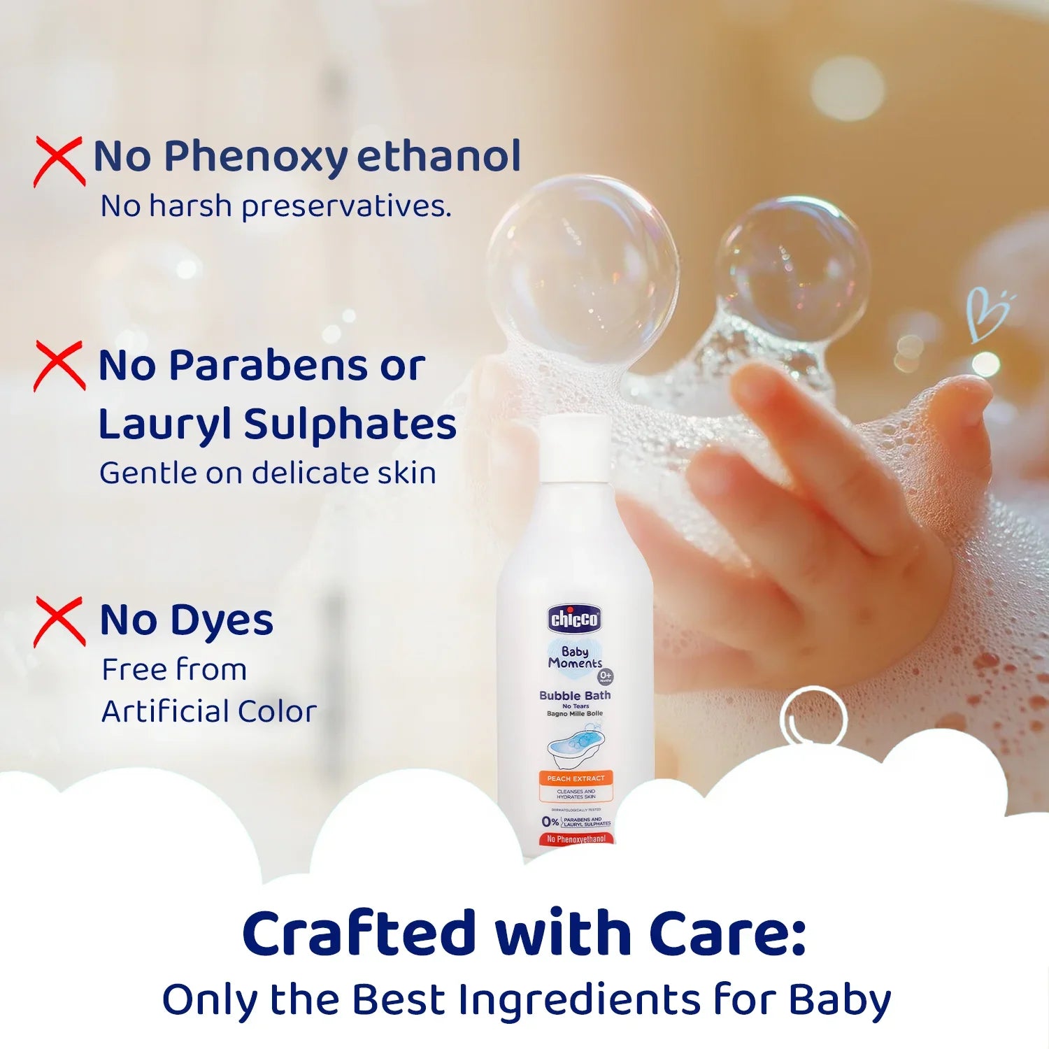 Baby Moments Bubble Bath with Peach Extracts 300 ml