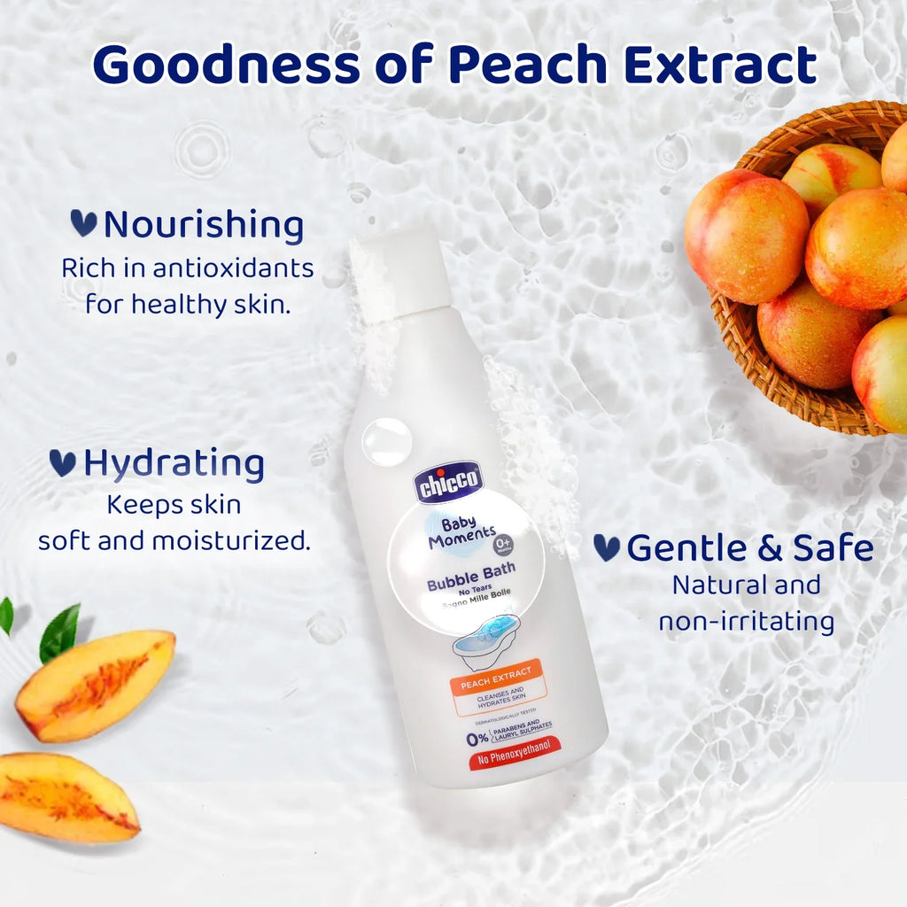 Baby Moments Bubble Bath with Peach Extracts 300 ml