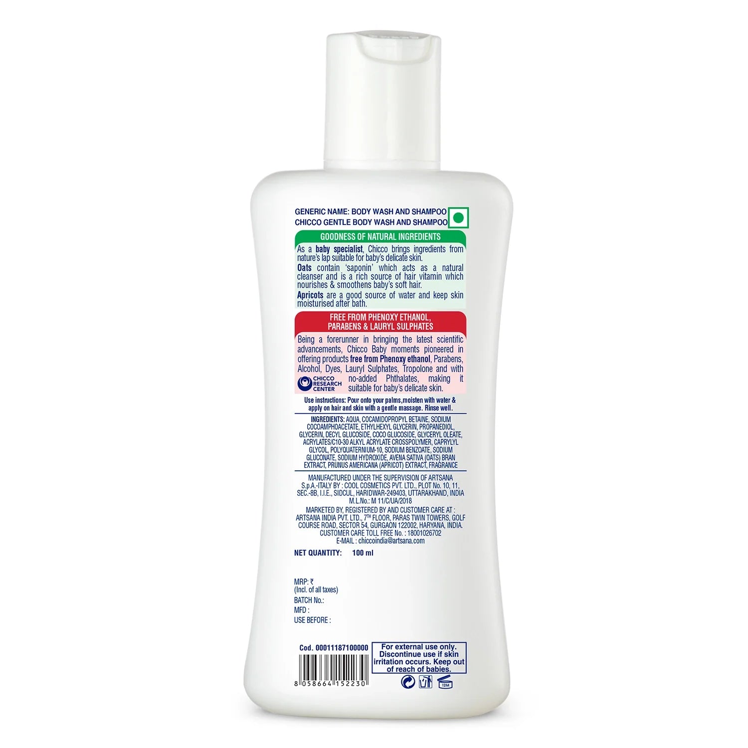 Baby Moments Gentle Bodywash & Shampoo 100 ml