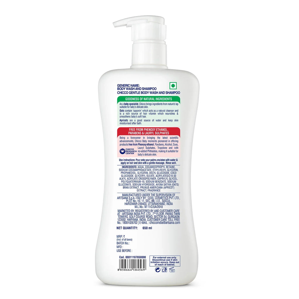 Baby Moments Gentle Bodywash & Shampoo 650 ml