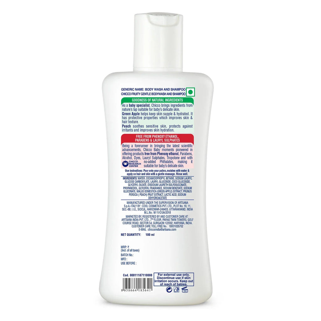 Baby Moments Gentle Bodywash & Shampoo Green Apple 100ml