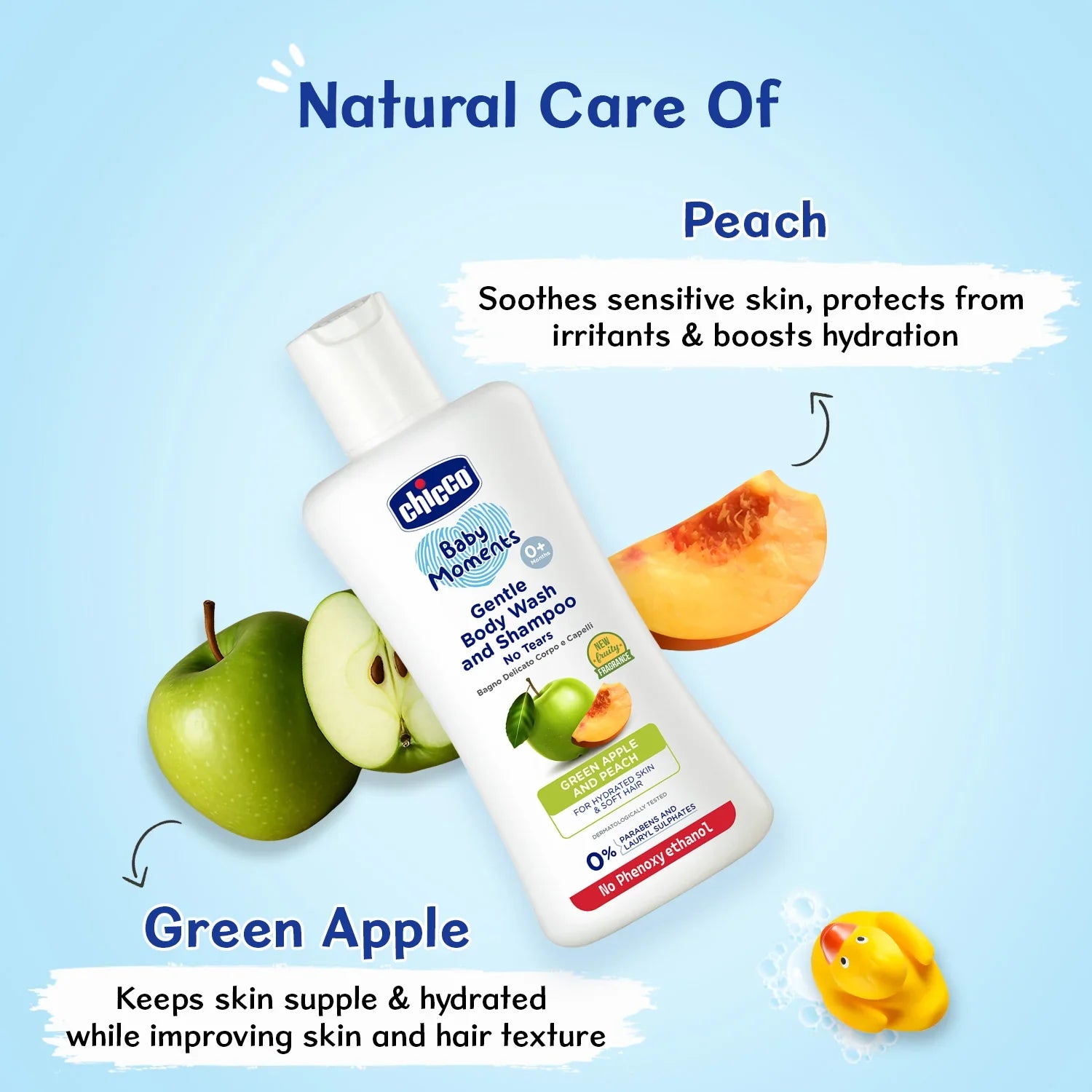 Baby Moments Gentle Bodywash & Shampoo Green Apple 100ml