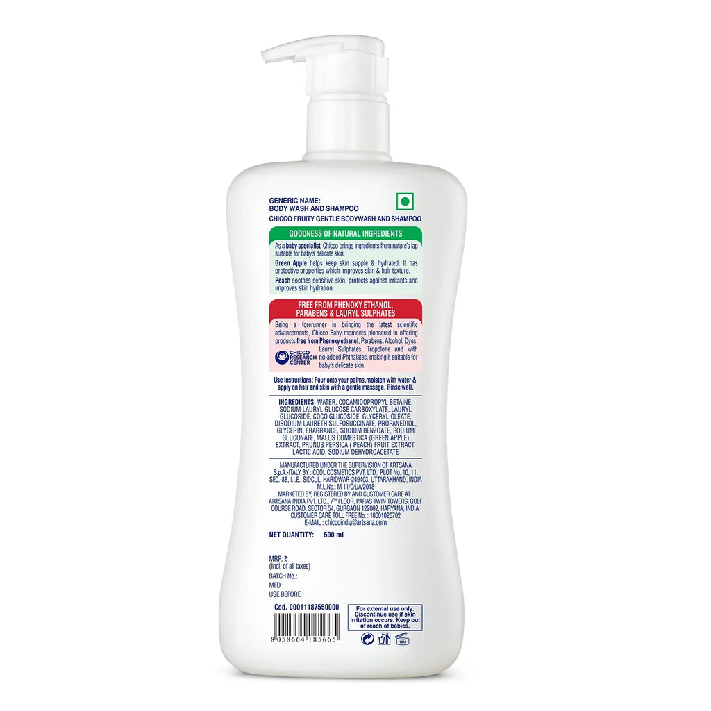 Baby Moments Gentle Bodywash & Shampoo Green Apple 500ml