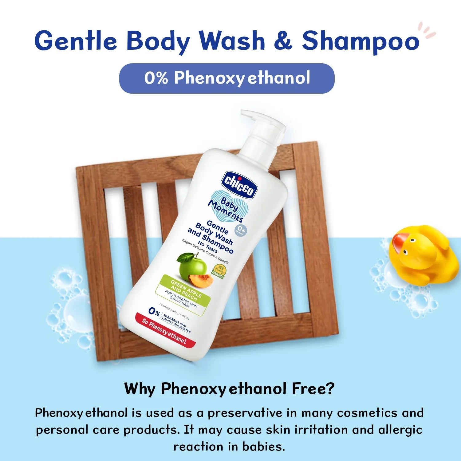 Baby Moments Gentle Bodywash & Shampoo Green Apple 500ml