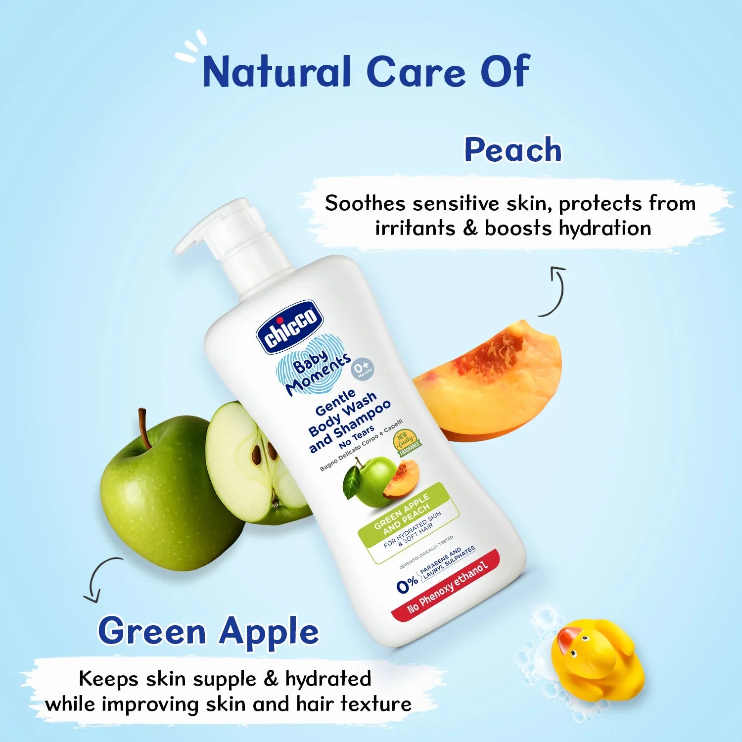 Baby Moments Gentle Bodywash & Shampoo Green Apple 500ml
