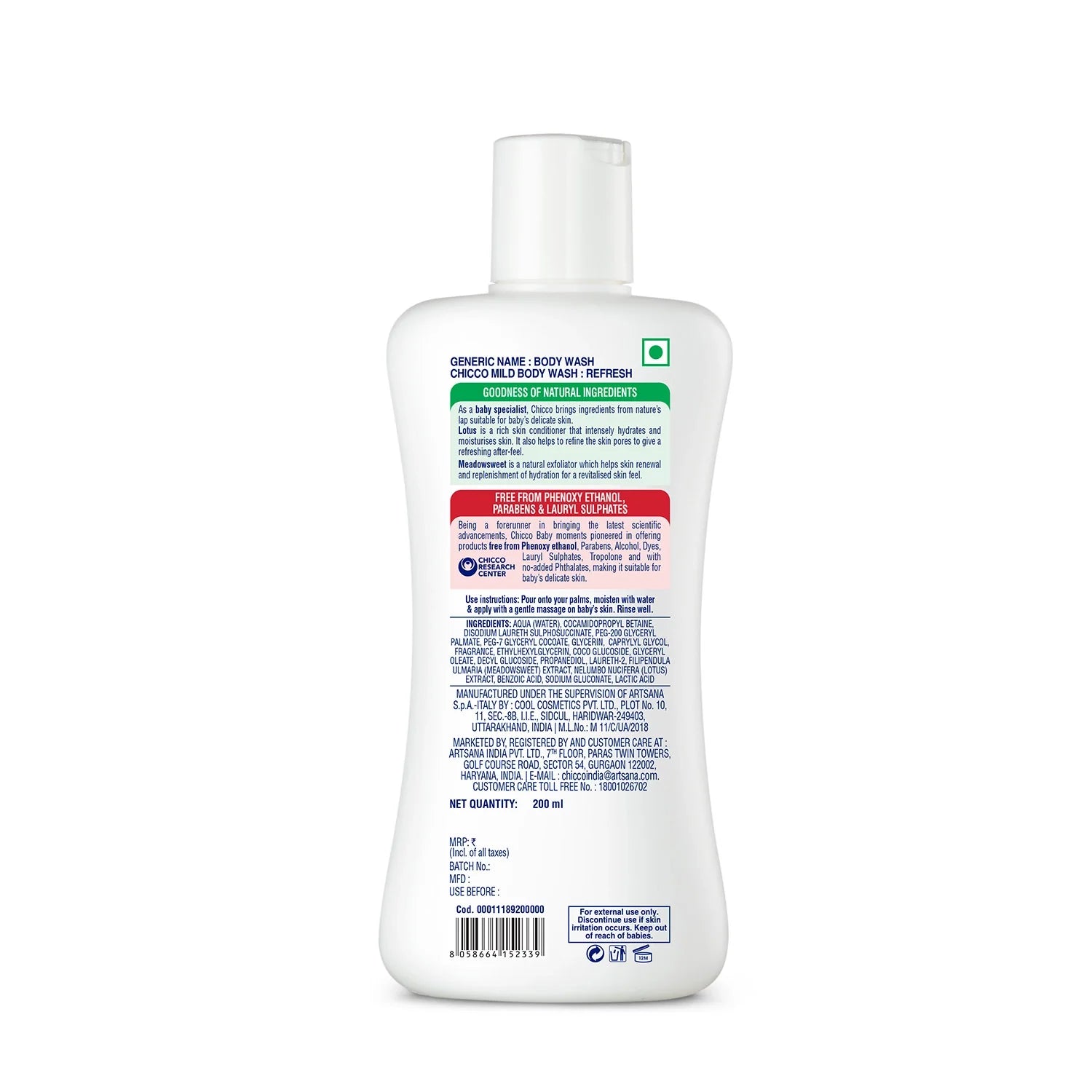 Baby Moments Mild Bodywash Refresh 200 ml