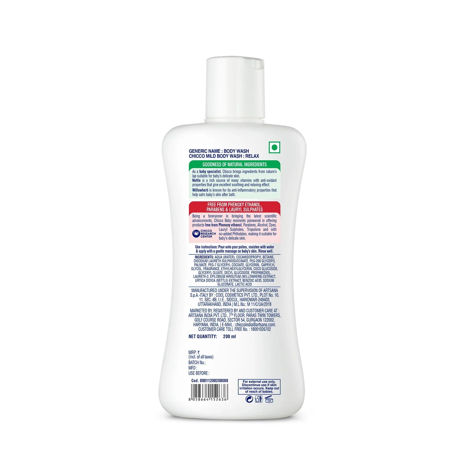 Baby Moments Mild Bodywash Relax 200 ml