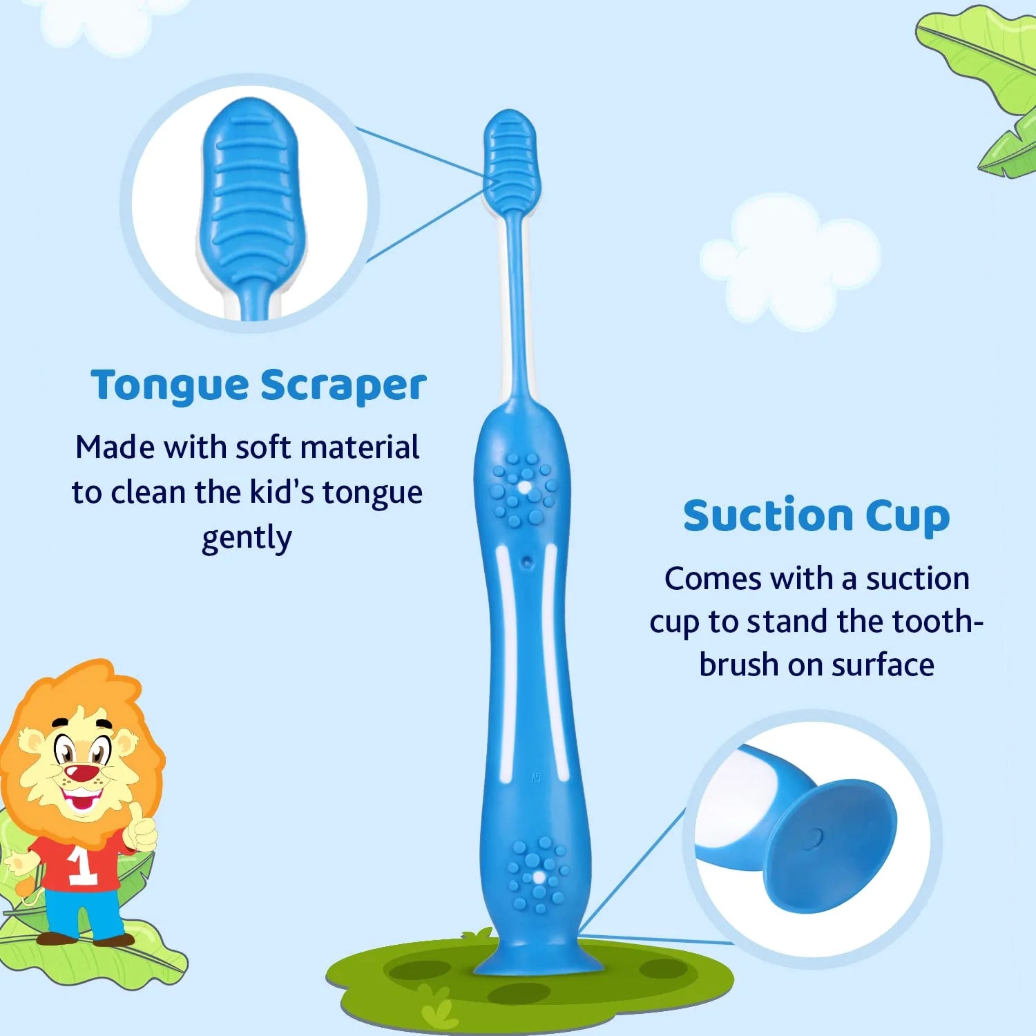 Combo Mixed Fruit Toothpaste 12M to 6Y 50 g & Toothbrush Blue 3Y to 8Y