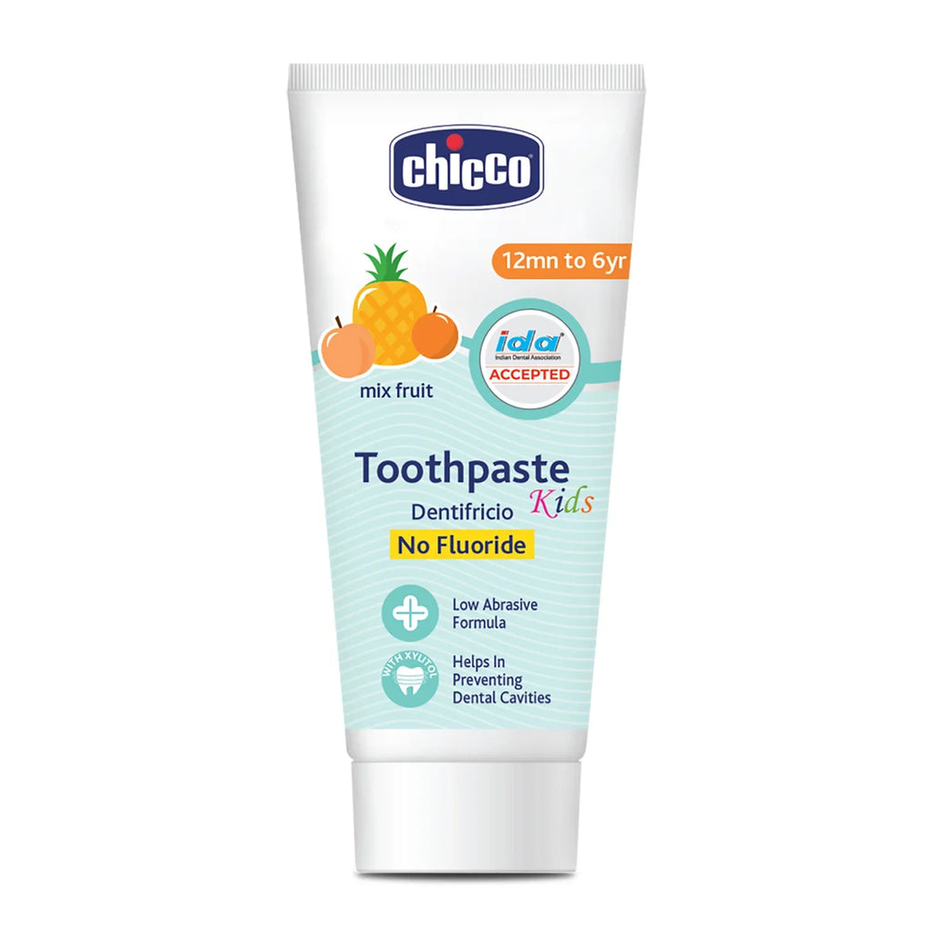 Combo Mixed Fruit Toothpaste 12M to 6Y 50 g & Toothbrush Green 6M to 36M