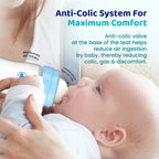 Feed Easy Baby Bottle 125ml Slow Flow 0M+ Blue