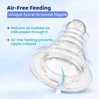 Feed Easy Baby Bottle 250ml Blue Medium 2M+