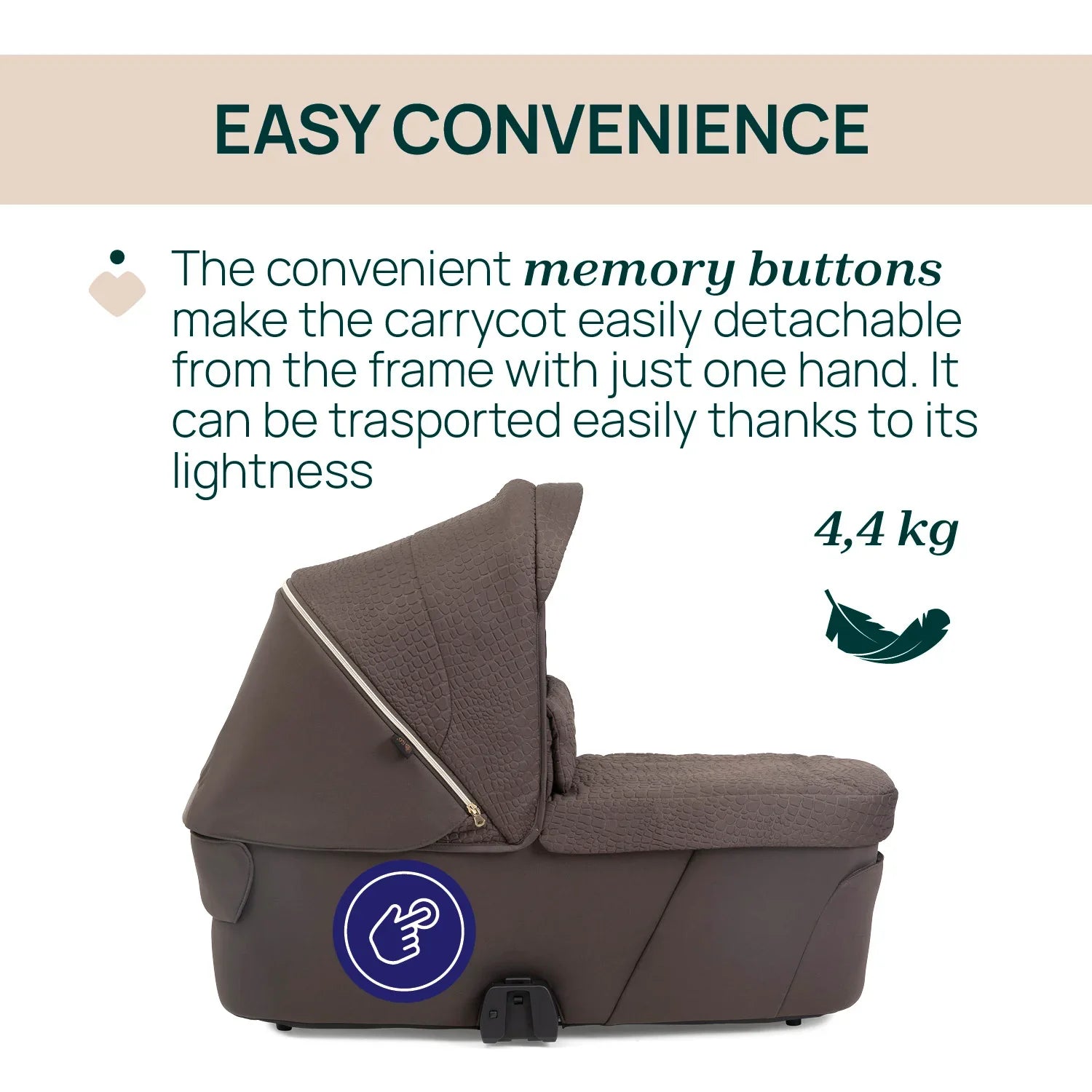 Flexi Carrycot Bronze Lizard