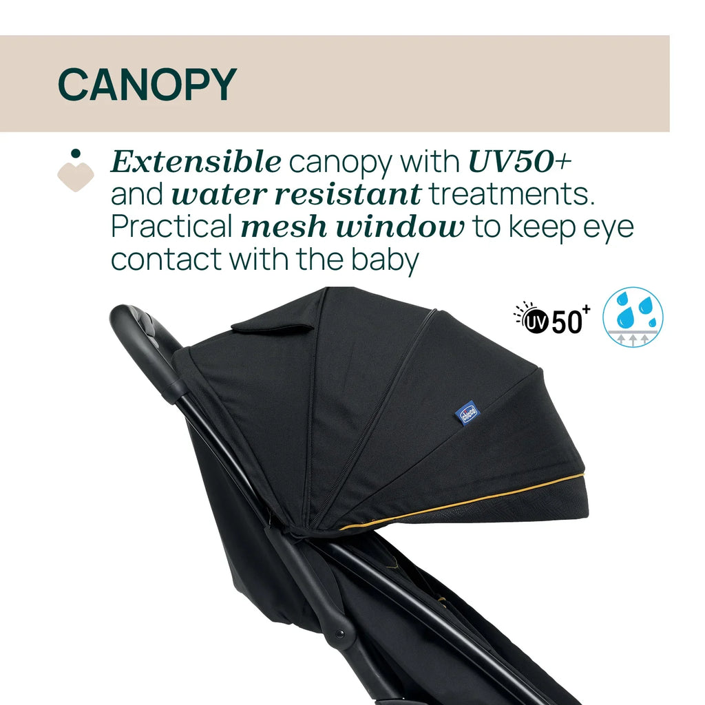 Glee Uneven Black Stroller