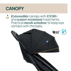 Glee Uneven Black Stroller