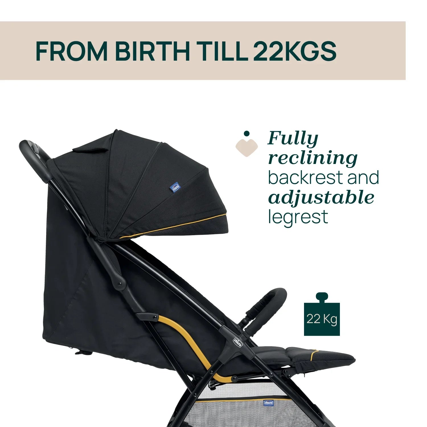 Glee Uneven Black Stroller