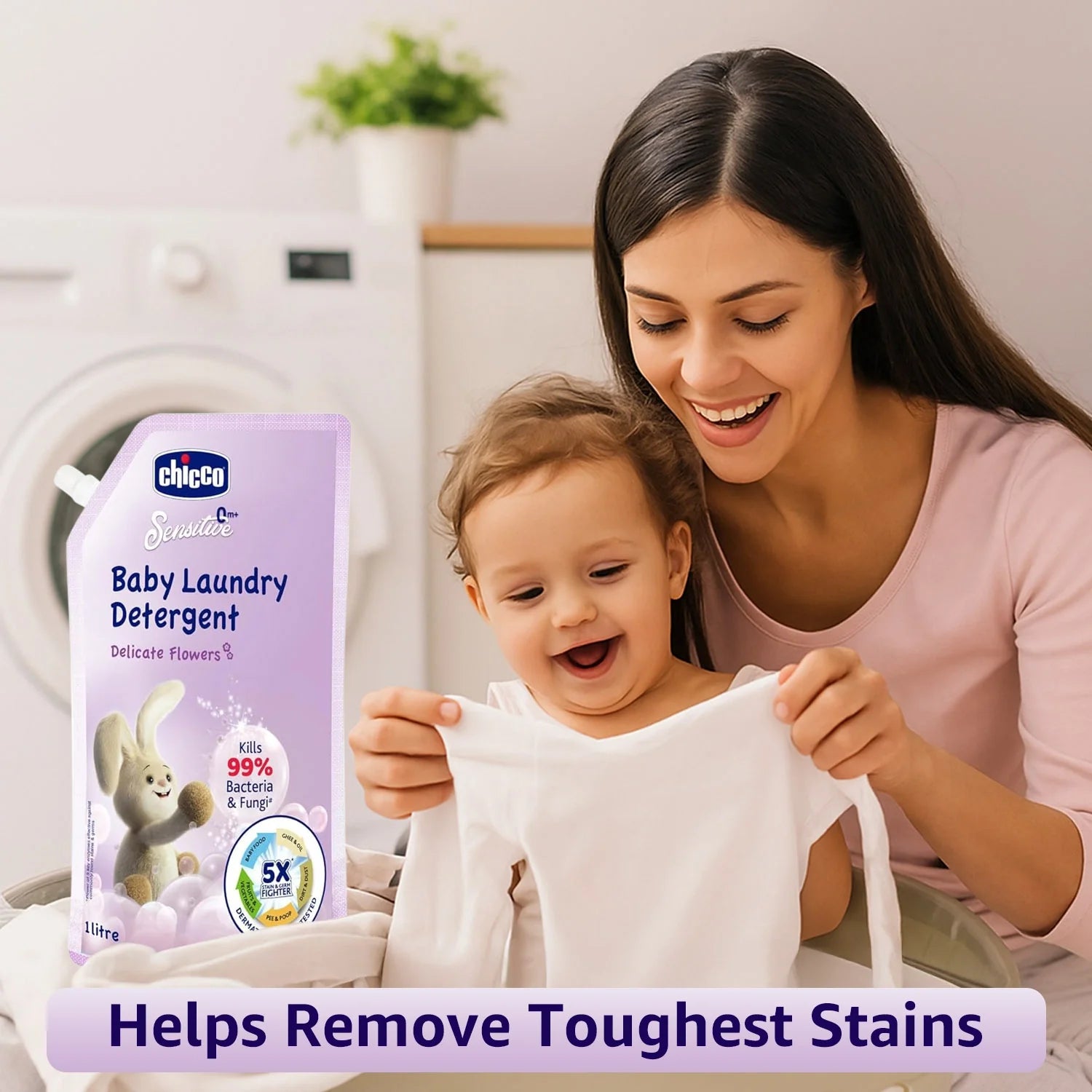 Laundry Detergent Delicate Flowers 1000ml Refil Pack