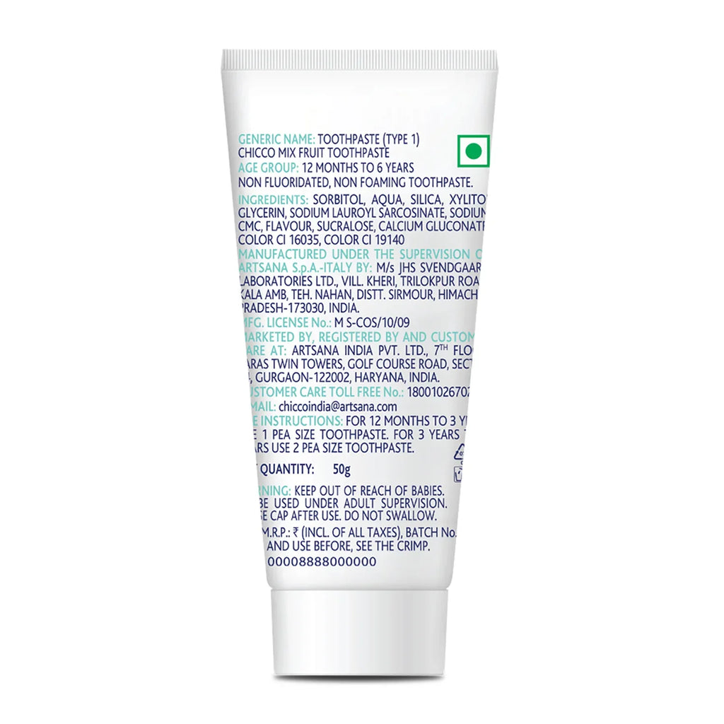 Mixed Fruit Toothpaste 12M to 6Y 50g