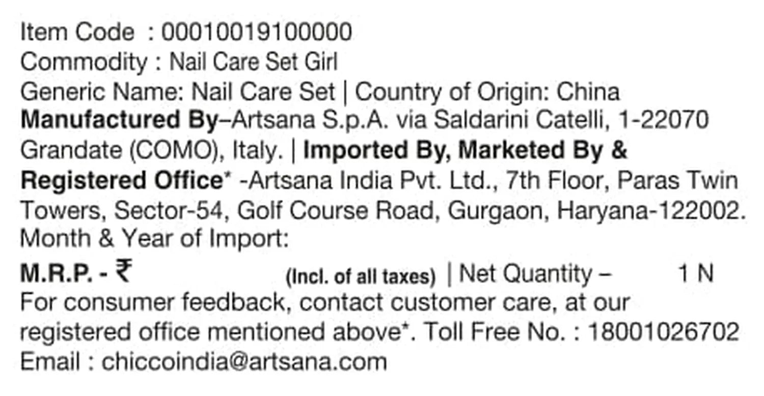 Nail Care Set Girl