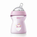 Natural Feeling Medium Flow Baby Bottle 2M+ 250ML Pink